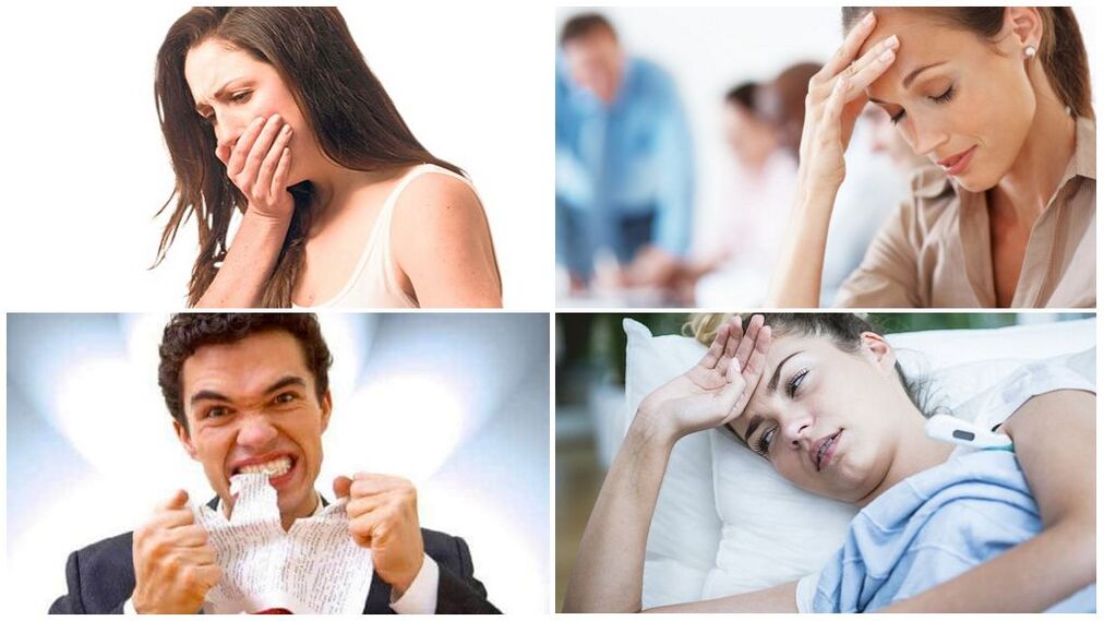 Symptômes de la présence de parasites dans le corps